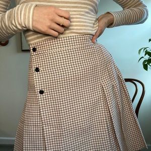 ‼️SOLD‼️ Pink plaid pleated skirt